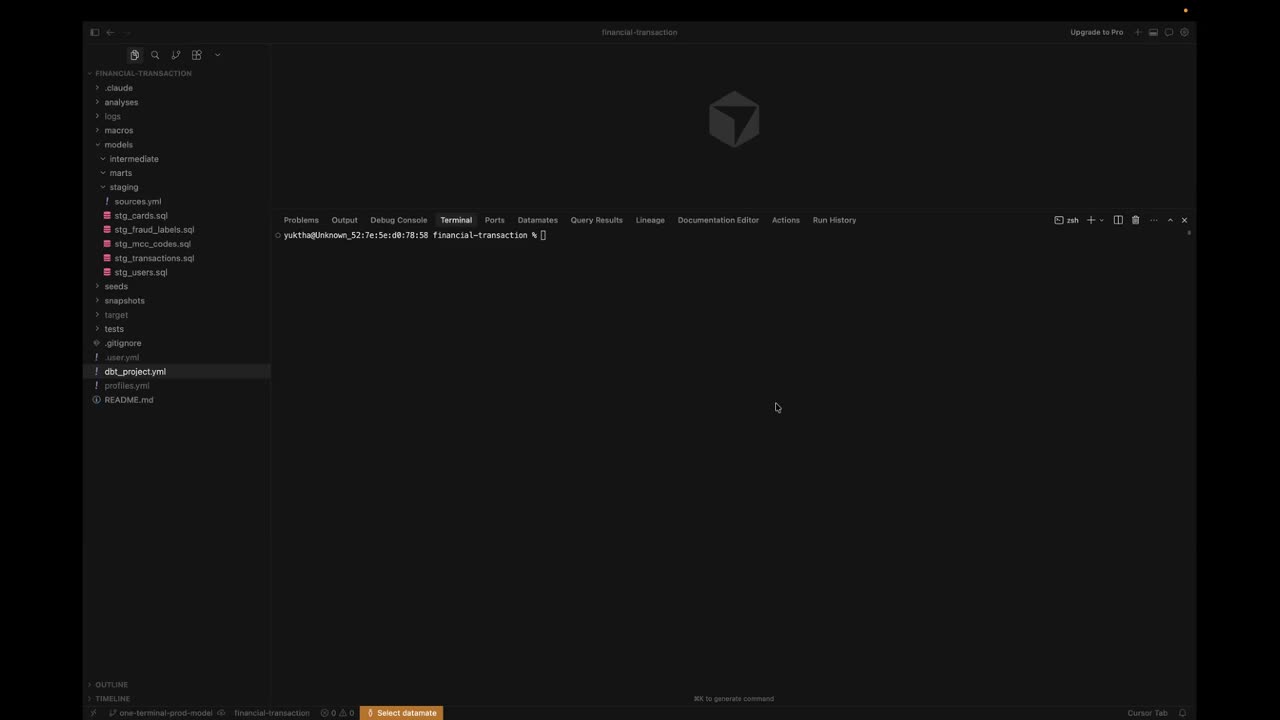 From Idea to Production dbt Model in One Terminal Session